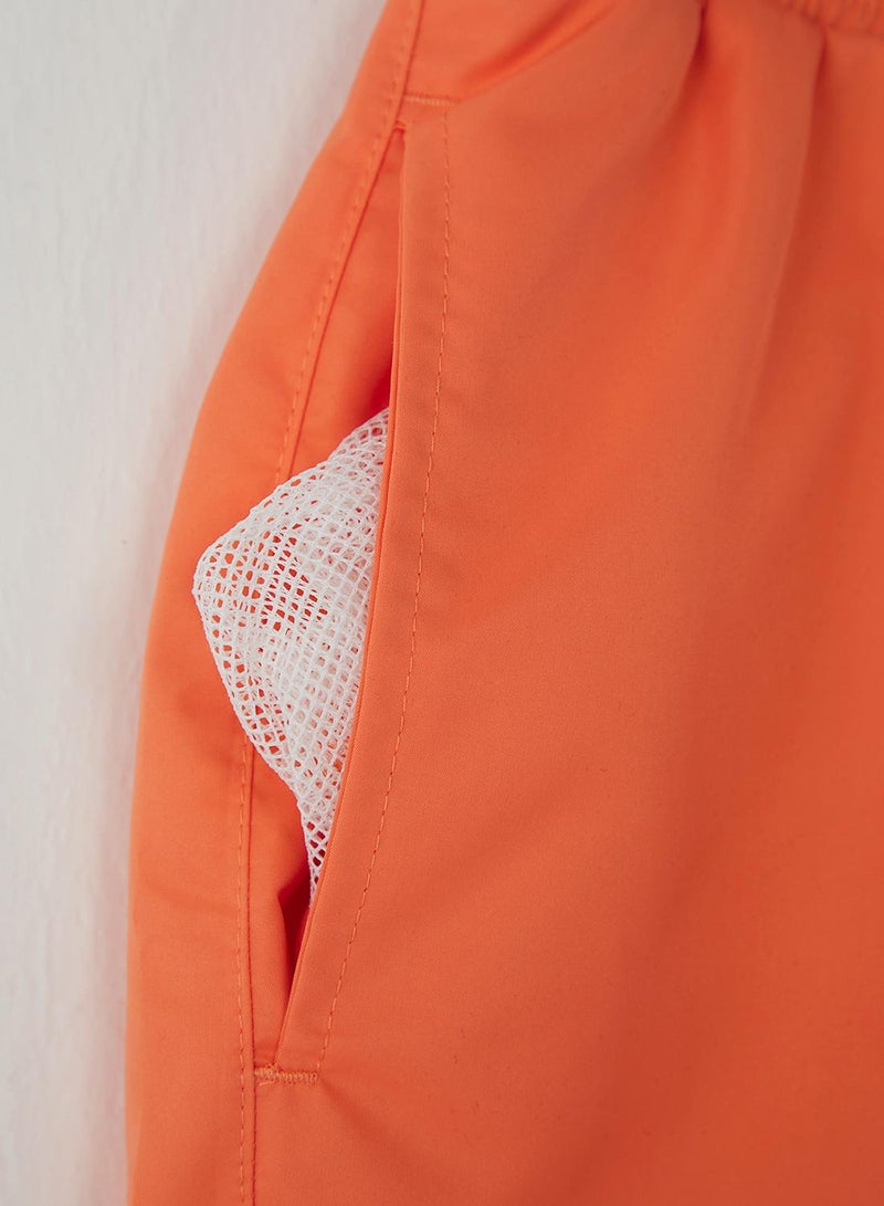 trendyol Light Orange Basic Standard Length Swim Shorts - Image 3