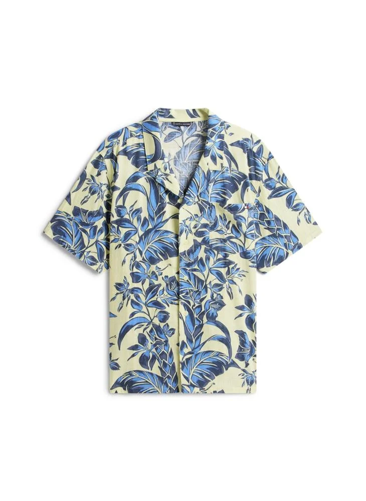 TOMMY HILFIGER  Essential Print Bowling Shirt for Men | Best Price UAE