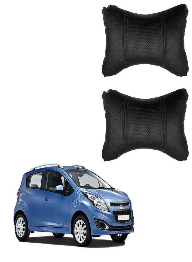 PulGos Black Football Design Car Neck Rest Cushion with Adjustable Straps_1051 - Image 1