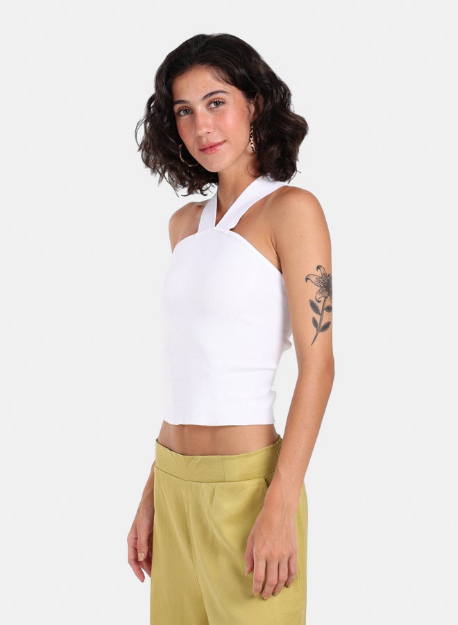 Clue Crisscross Back Crop Top - Image 1