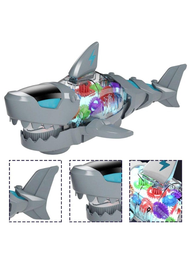 TOY GARDEN Electric Shark Toy – Moving Mouth, Colorful Lights, and Sound of Waves | Sea Animal Gear Toy for Toddlers with Clear Gearing Effect  - Image 5