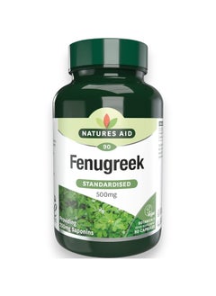 Natures Aid Fenugreek, 500mg, 90 Capsules  - Image 1
