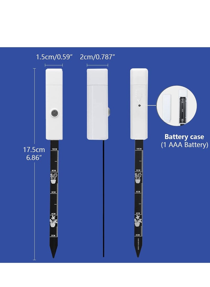 كاست ويف 2-Pack Smart Soil Moisture Meter, for Indoor  Outdoor Plants - Plant Water Probe with Colorful Indicators, Ideal for Houseplants, Garden, Lawn, Farm - Image 3