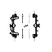 RCAWD Fourth Version Brass SCX24 Portal Axles Wide Axle Highly Rigid Driveshaft Thickened Screws for Axial 124 SCX24 Series Front Rear Portal Axle Upgrades Parts Black - Image 2