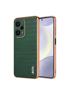 erorex Case For Redmi Note 12 Turbo Electroplated Frame Crocodile Texture Full Coverage Phone Case  - Image 1
