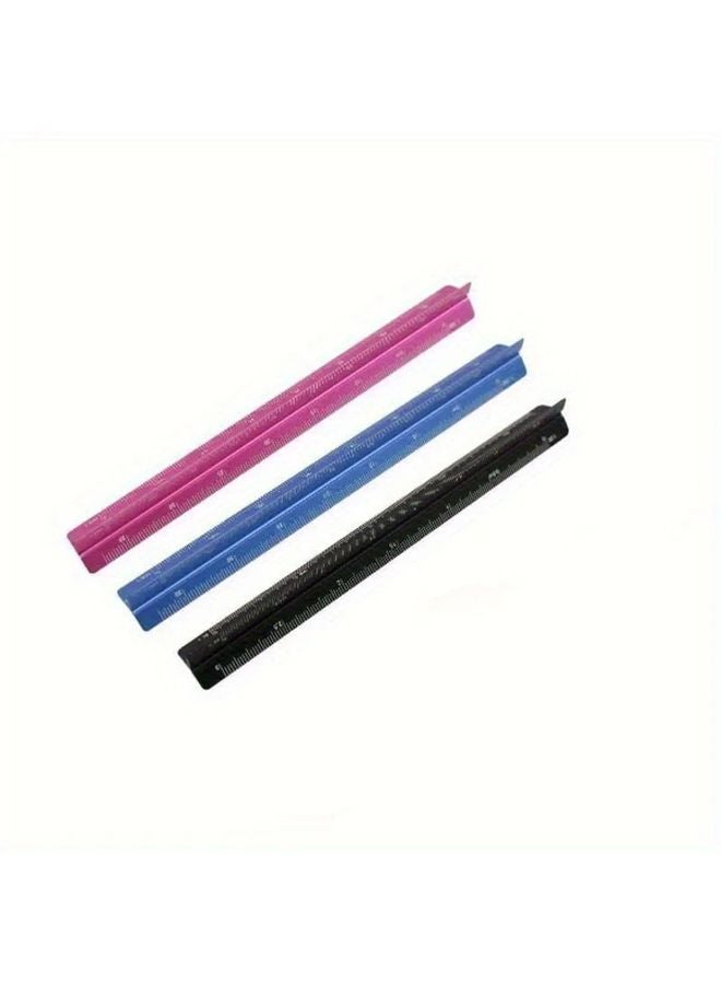 Black Scale Ruler 5 91inch 1 20 To 1 125 Drafting Tool For Office School Supplies - Image 4