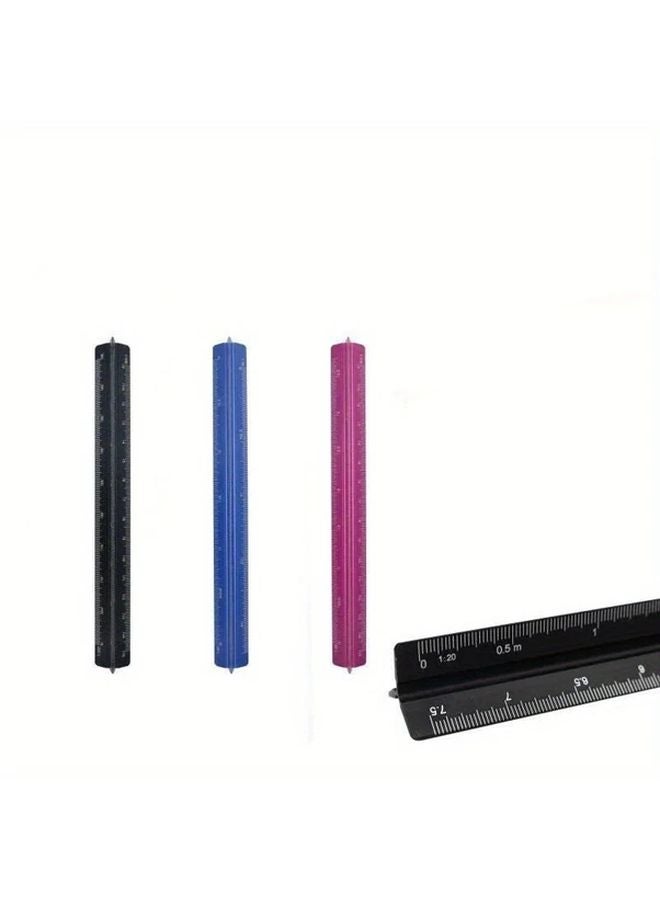 Black Scale Ruler 5 91inch 1 20 To 1 125 Drafting Tool For Office School Supplies - Image 5