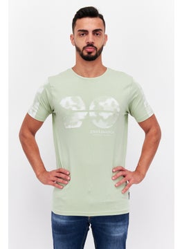 Men Round Neck Short Sleeve Brand Logo T Shirt, Sage - pzsku/Z2D08D357E99EA56C03B3Z/45/_/1726755501/f78f5b6d-fbc6-433d-80ae-a35ee3168730