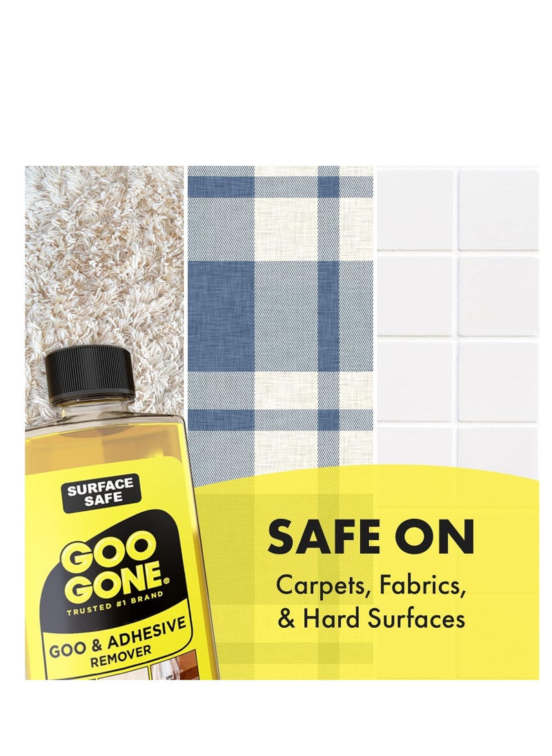 Goo Gone Goo Gone Adhesive Remover - 8 Ounce - Surface Safe Adhesive Remover Safely Removes Stickers Labels Decals Residue Tape Chewing Gum Grease Tar  - Image 4