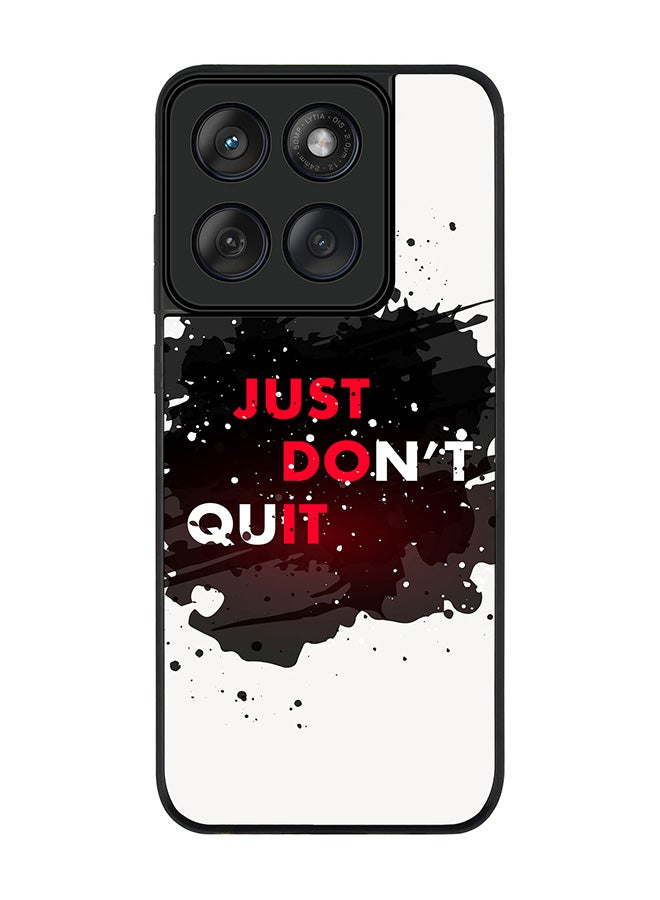 Stylizedd For Motorola MOTO Edge 60 Fusion/ Edge 60 Case,Slim fit Camera Protection, Shockproof Thin Phone cover  - Just don't quit - Image 1