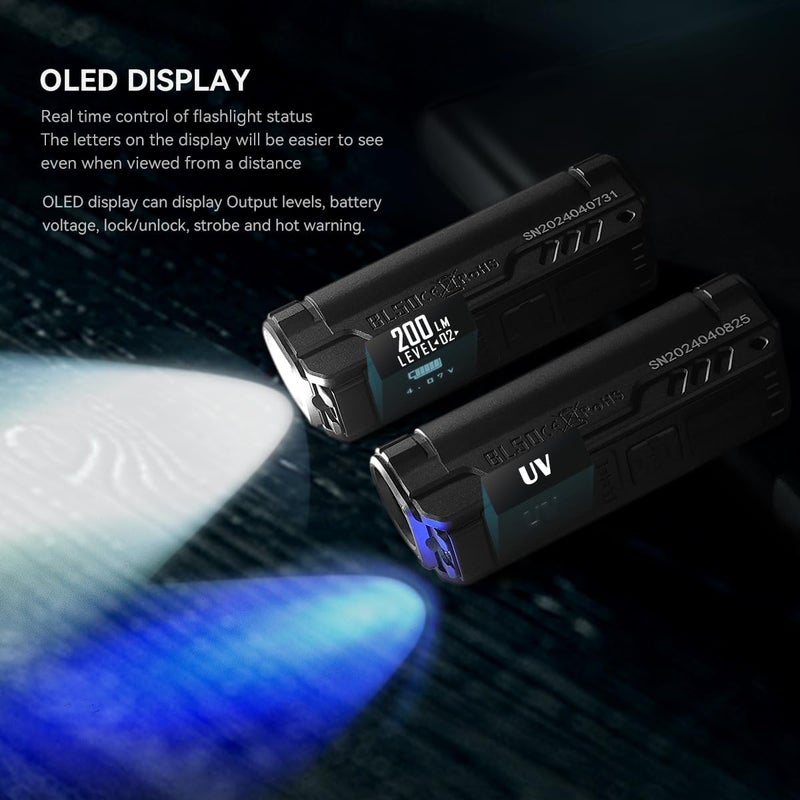 IMALENT BL50 EDC Flashlight with 365nm UV LED, XHP50.3 HI LED, 3600 Lumens, Rechargeable Flashlight, Professional Powerful LED Flashlight for Outdoor, Emergency and Daily Life Use (Black) - Image 4