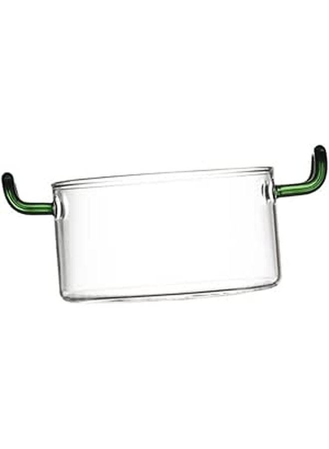 Heat Resistant Clear Glass Bowl Transparent Salad Soup Bowl Smooth Rim Kitchen Use - Image 1