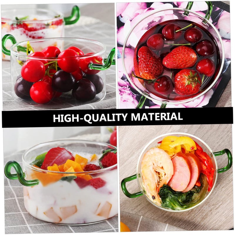Heat Resistant Clear Glass Bowl Transparent Salad Soup Bowl Smooth Rim Kitchen Use - Image 5