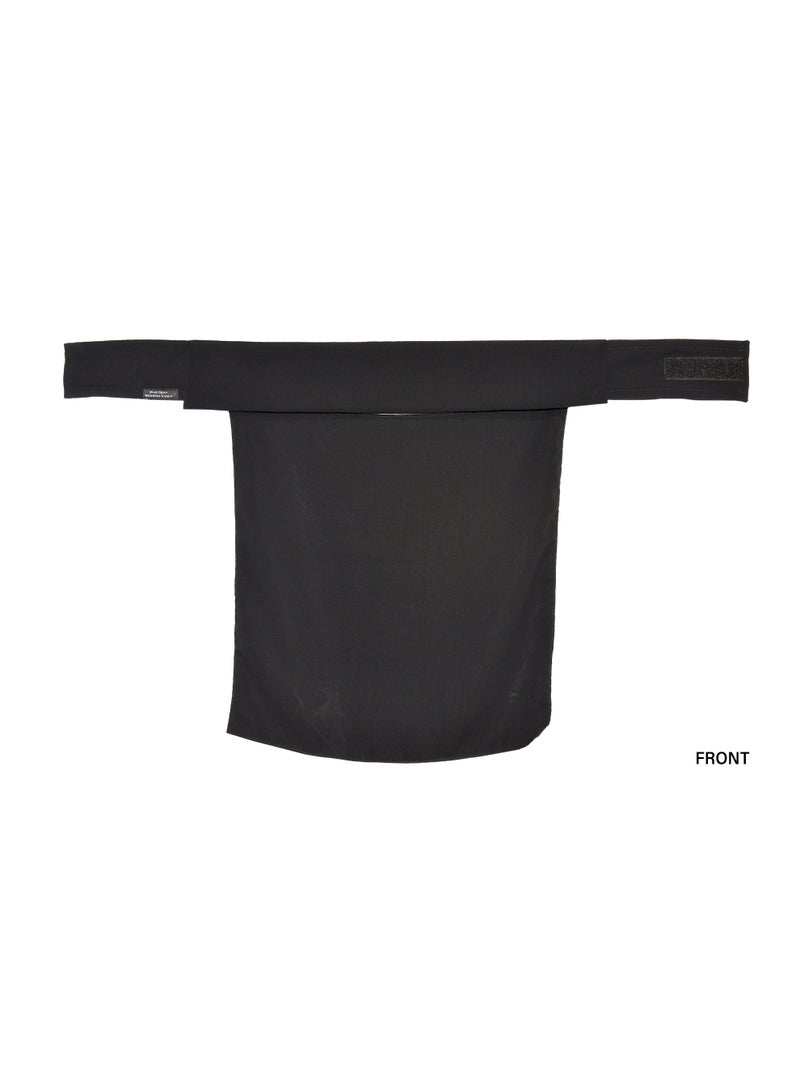 بدون اسم نقاب نسائي من BedoonEssm | قماش كوري | غطاء أنف/وجه بطبقة واحدة (نقاب إسلامي) | شريط مطاطي مخفي | غطاء نصف العين | لازك (فيلكرو) في الخلف | اللون: أسود | جاهز للارتداء فورًا | غطاء أنف ونقاب | رقم الموديل: 7D1L99NO - Image 5