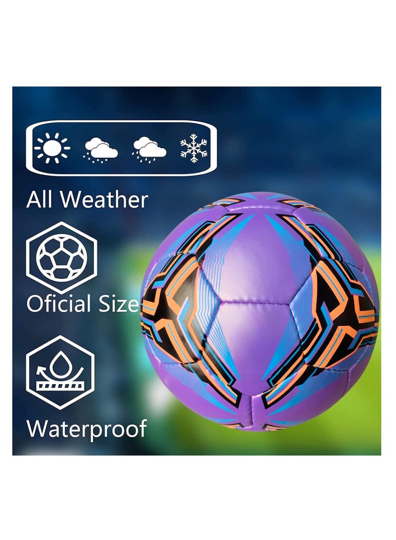 ALLKING Soccer Football Ball - Pro Football Quality - Size 5 - High Performance Precision and Control - Durable for Matches and Training - Image 2