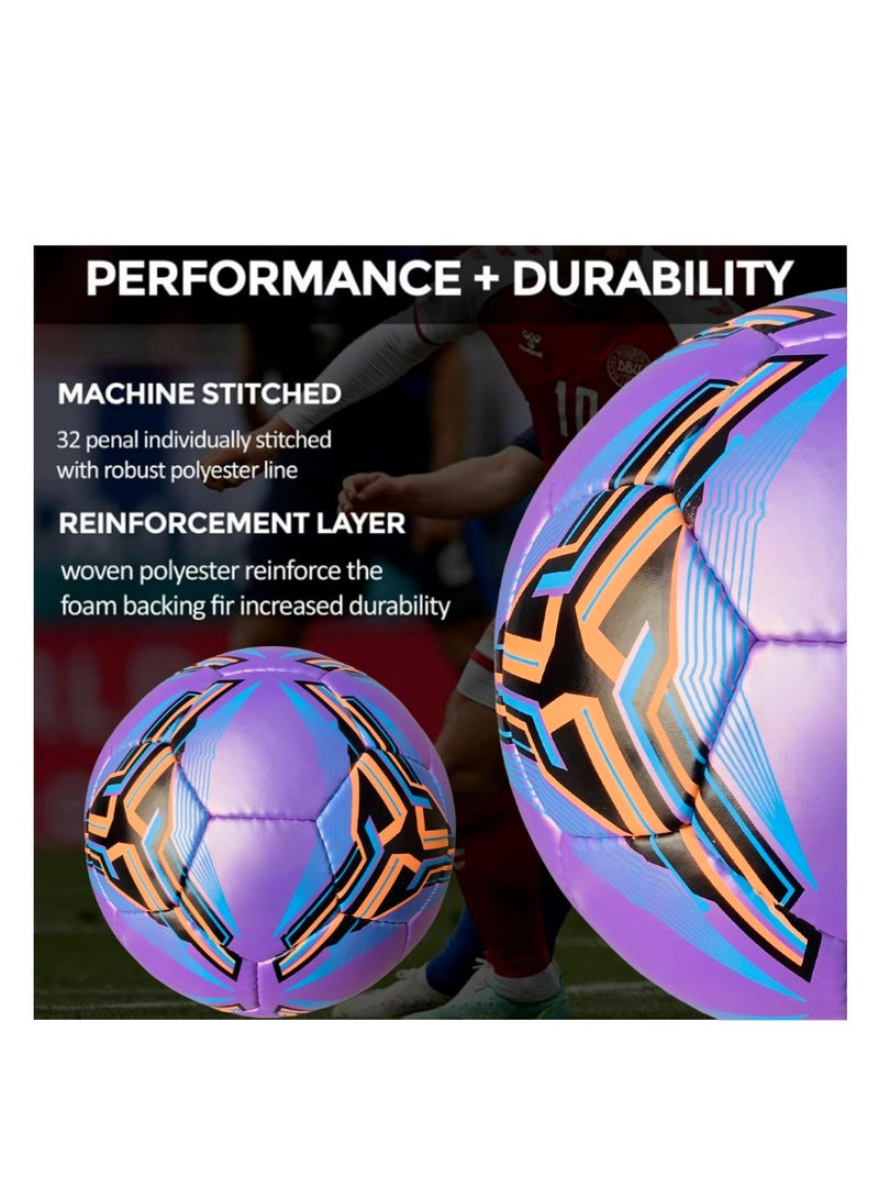 ALLKING Soccer Football Ball - Pro Football Quality - Size 5 - High Performance Precision and Control - Durable for Matches and Training - Image 3