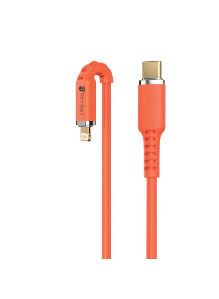 SONIC JEEM iPhone PD charging cable, 1 meters long, 100W Cut resistant - Image 1