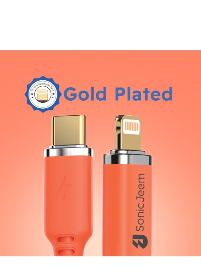 SONIC JEEM iPhone PD charging cable, 1 meters long, 100W Cut resistant - Image 3