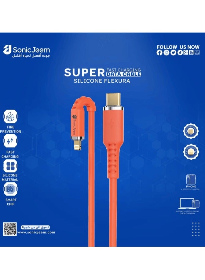 SONIC JEEM iPhone PD charging cable, 1 meters long, 100W Cut resistant - Image 5