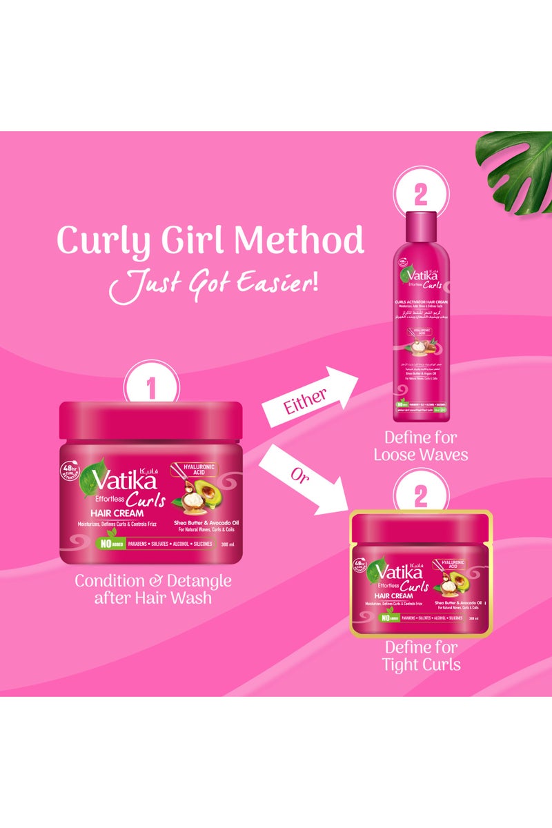 Vatika Naturals Curls Hair Cream 300ml - Image 3