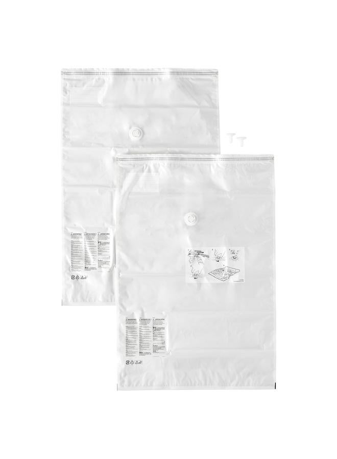 erorex Vacuum-sealed bag, light grey, 67x100 cm 2 pieces  - Image 1