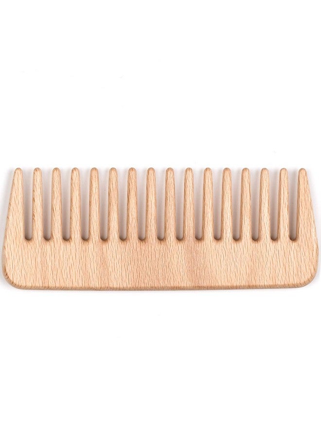 Fendrihan Beech Wood Styling Comb With Wide Teeth 5.3" (Made In Germany) - Image 3