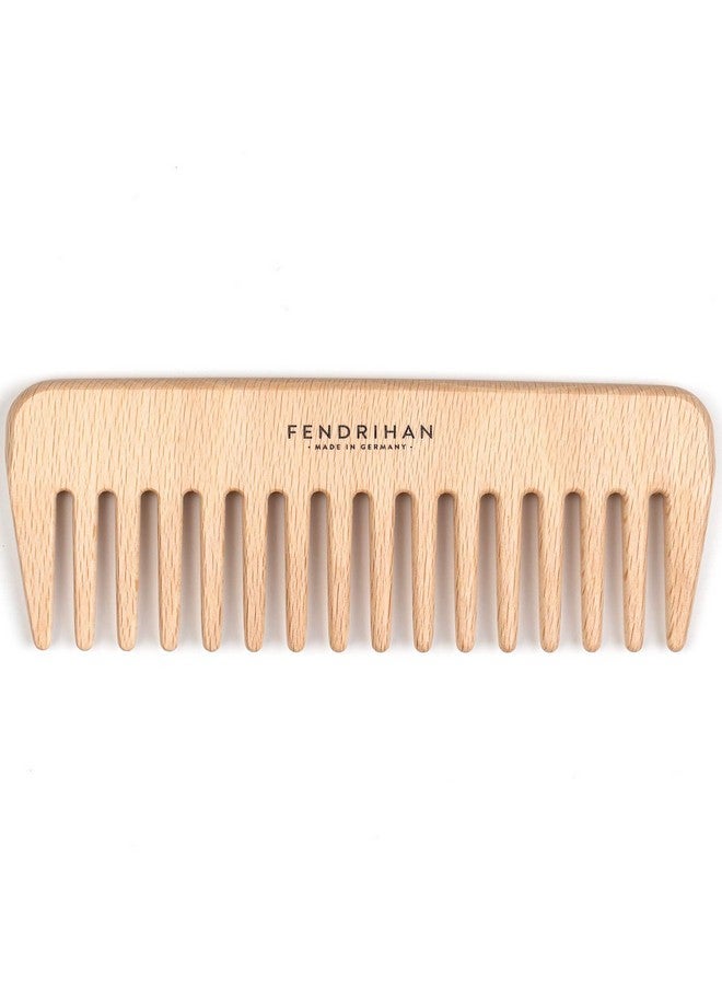 Fendrihan Beech Wood Styling Comb With Wide Teeth 5.3" (Made In Germany) - Image 5