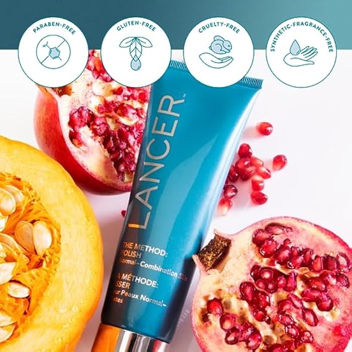 Lancer Skincare The Method: Polish Facial Exfoliator, Daily Exfoliation Face Scrub with Natural Minerals, Polish Normal-Combination Skin, 2 Fluid Ounces - Image 5