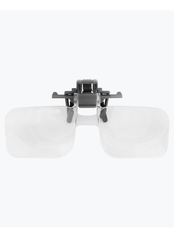Clip On Magnifiers For Eyeglasses 2X Magnifying Glasses Flip Up/Down Reading Glasses Reader For Seniors Elderly Women Men For Reading Computer Use Sewing Close Work