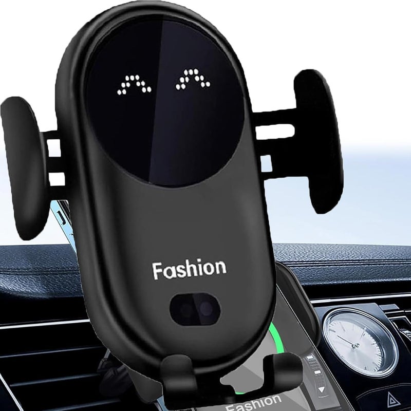 klarako Gumaxx Phone Holder, Gumaxx Cell Phone Holder, Gumaxx Smart Car Wireless Charger Phone Holder, Shoe Daisy Car Phone Holder, Gumaxx Phone Holder and Charger (Black) - Image 1