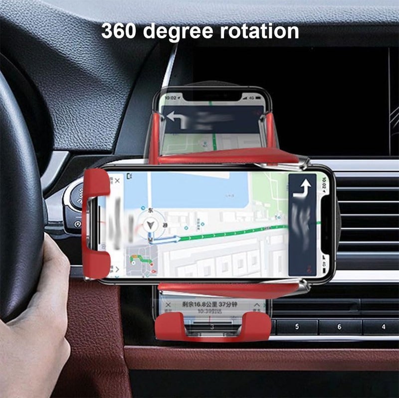 klarako Gumaxx Phone Holder, Gumaxx Cell Phone Holder, Gumaxx Smart Car Wireless Charger Phone Holder, Shoe Daisy Car Phone Holder, Gumaxx Phone Holder and Charger (Black) - Image 2