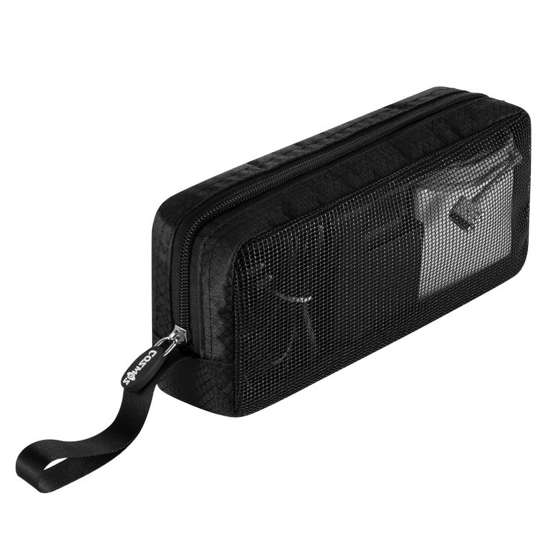 CM Travel Cable Organizer Case Bag Portable Computer Accessories Zipper Mesh Pouch Bag for Holding Laptop Mouse, Power Bank, USB, Adapter, Charger, Cellphone and Cosmetics (Case Bag ONLY) - Image 1
