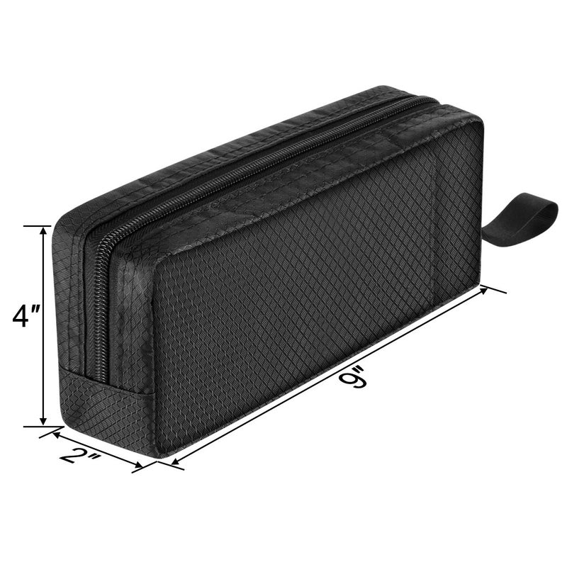 CM Travel Cable Organizer Case Bag Portable Computer Accessories Zipper Mesh Pouch Bag for Holding Laptop Mouse, Power Bank, USB, Adapter, Charger, Cellphone and Cosmetics (Case Bag ONLY) - Image 5