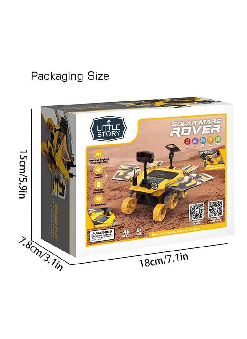 Little Story - Diy Solar Mars Exploration Rover (46 Pcs), Stem Series - Blue - Image 1