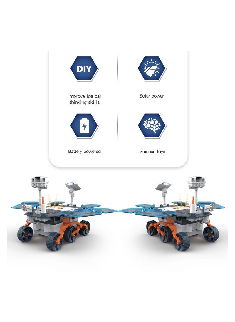Little Story - Diy Solar Mars Exploration Rover (46 Pcs), Stem Series - Blue - Image 1