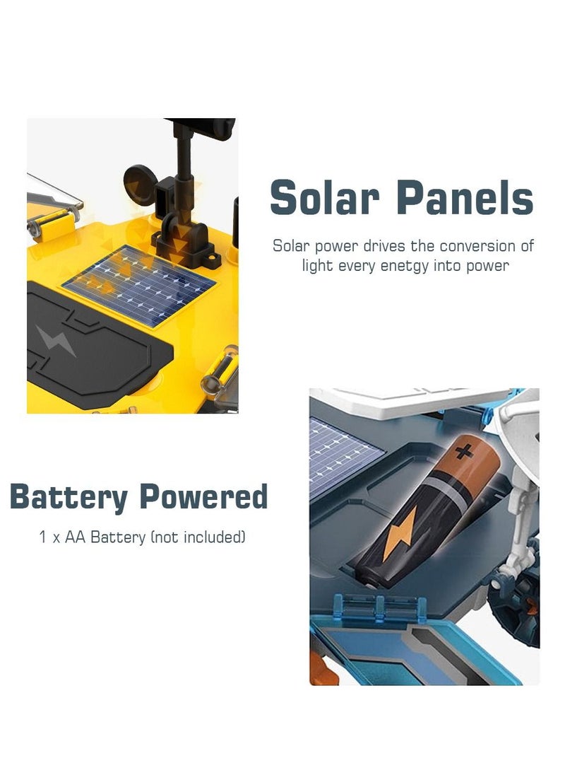 Little Story - Diy Solar Mars Exploration Rover (46 Pcs), Stem Series - Blue - Image 1