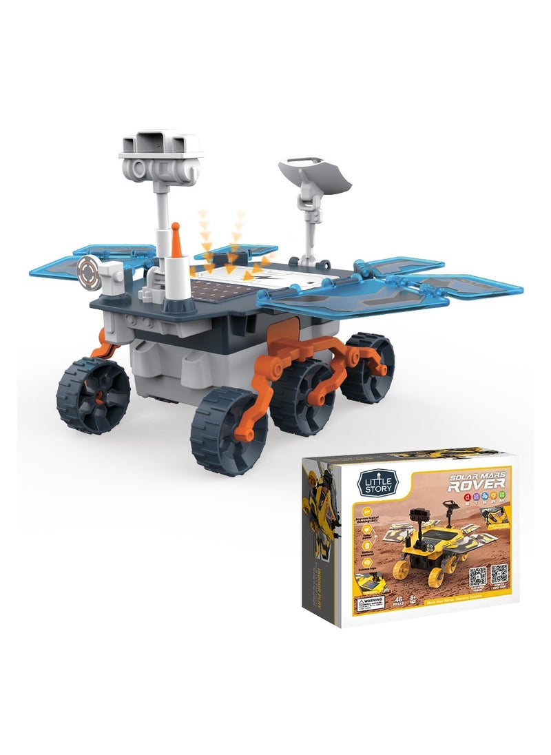 Little Story - Diy Solar Mars Exploration Rover (46 Pcs), Stem Series - Blue - Image 1