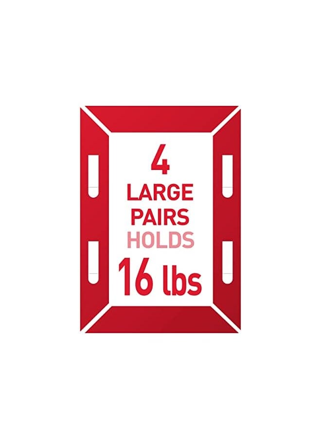 Command Large Picture Hanging Strips, White, Holds Up To 16 Lbs, 14-Pairs, Easy To Open Packaging  - Image 3