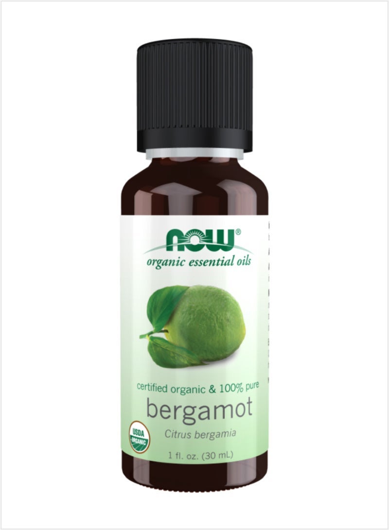 NOW Bergamot Essential Oil - Pure & Uplifting Scent, 30ml