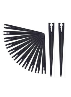 100 Pieces Irrigation Drip Support Stakes for 1/4 1/8 Inch Pipe, Universal Drip Tubing Hold Stakes, Plastic Drip Hose Stakes for Irrigation, Greenhouse, Garden, Vegetable Flower Beds Herbs Growing