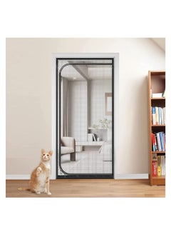Y&D Pet Screen Door, Fly Door,Thickened Cat Resistant Mesh Door with Zipper Closure,Dogs Pets Friendly for Living Room Bedroom Kitchen,Fits Up to 210 x 100cm  - Image 1