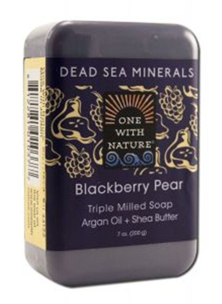 ONE WITH NATURE One With Nature Blackberry Pear Dead Sea Mineral Soap 7 Ounce Bar 