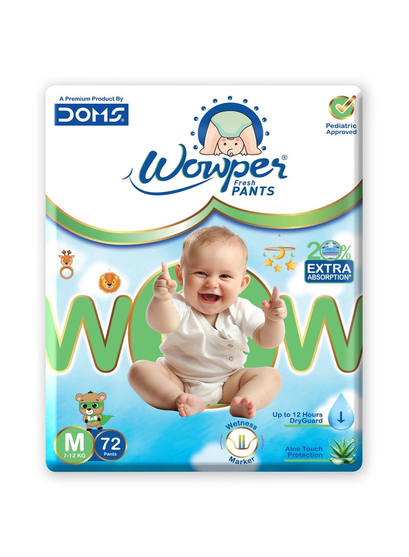 دومس عبوة حفاضات دومس واوبر فريش مقاس متوسط (72 حفاضة) - Image 1