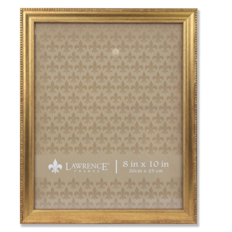 Lawrence Frames Classic Bead Picture Frame 8x10 Gold