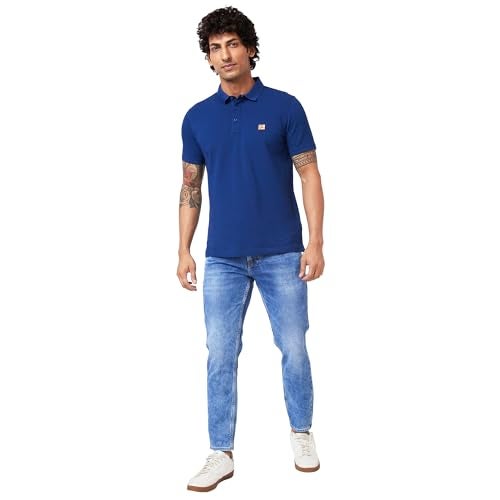 Spykar Men's Kano Slim Fit Mid-Rise Casual Jeans Light Blue - Image 2