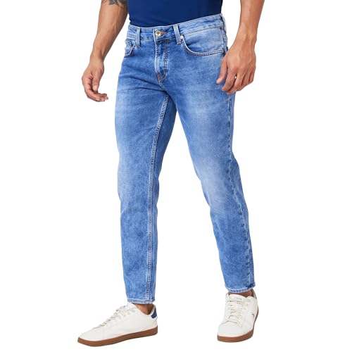 Spykar Men's Kano Slim Fit Mid-Rise Casual Jeans Light Blue - Image 4