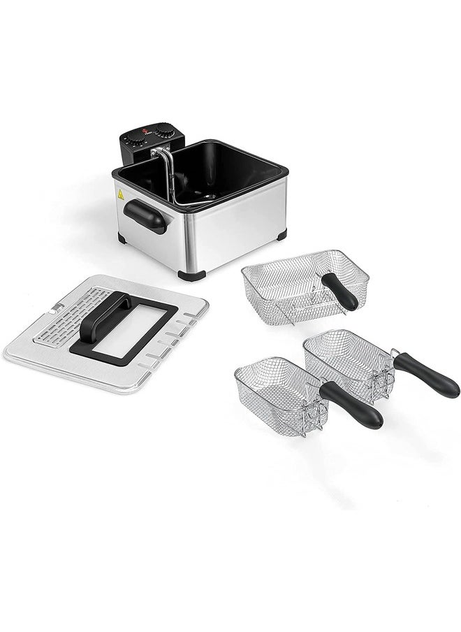 TOSCANA U - 2100 Watt Electric Oil Fryer with Stainless Steel with 5 L capacity - Image 1