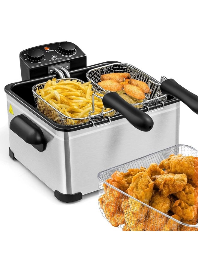 TOSCANA U - 2100 Watt Electric Oil Fryer with Stainless Steel with 5 L capacity - Image 1