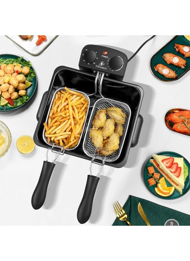 TOSCANA U - 2100 Watt Electric Oil Fryer with Stainless Steel with 5 L capacity - Image 1