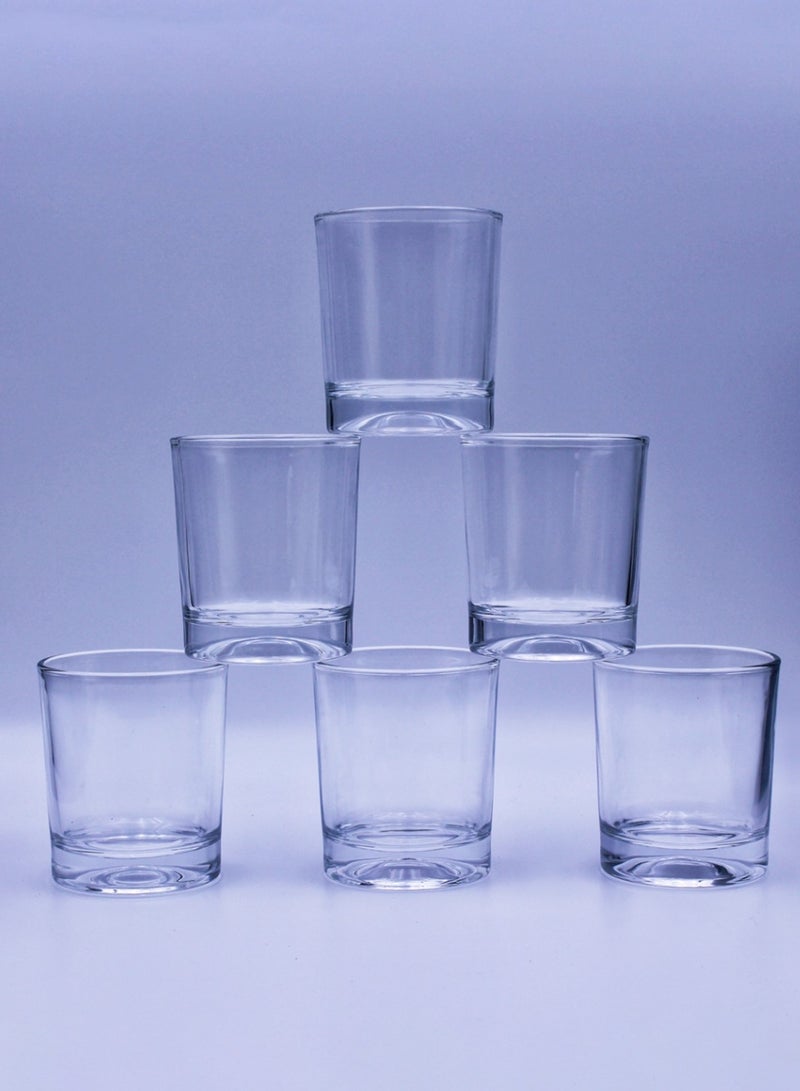 Glass Set, Set Of Six, Cylindrical Household And Commercial Cups, Can Be Used For Drinking Water, Coffee, Tea, Juice, Milk, 200ML - Image 4